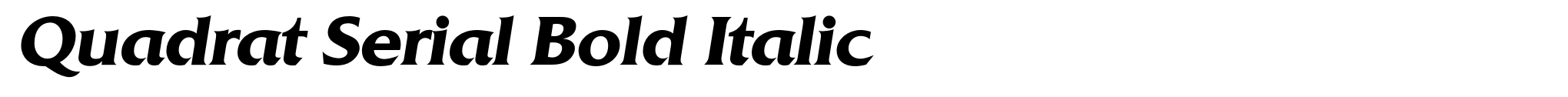 Quadrat Serial Bold Italic image